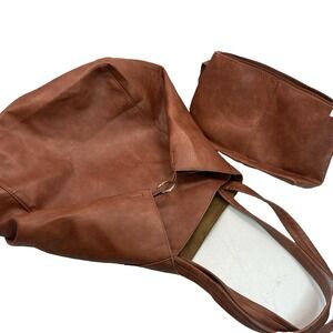 2 Set XL Shoulder Boho Tote Bag Handbag Multifunction‎ with Makeup Bag